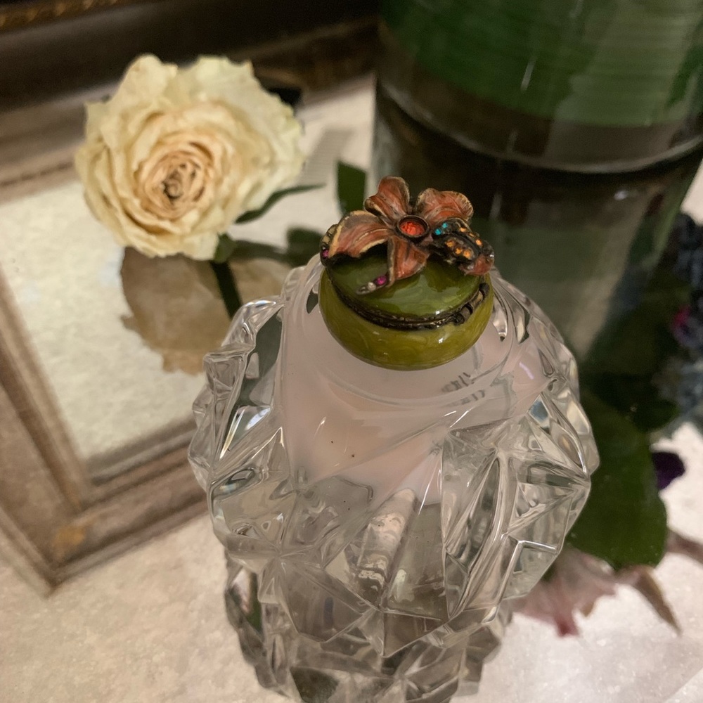 Jay Strongwater Flower & Ladybug Trinket Box